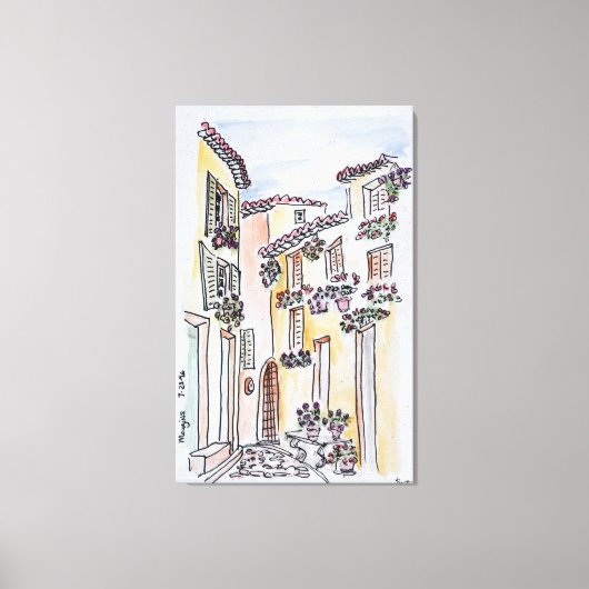 Dorf Mougins | Provence, Südfrankreich Leinwanddruck (Vorderseite)