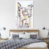 Dorf Mougins | Provence, Südfrankreich Leinwanddruck (Insitu (Schlafzimmer))