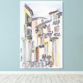 Dorf Mougins | Provence, Südfrankreich Leinwanddruck (Insitu (Holzboden))