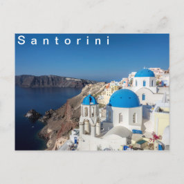Dorf Oia in Santorini Postkarte