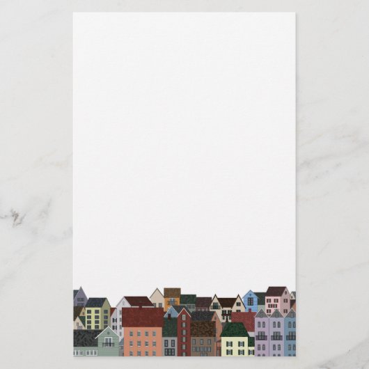 Dorf-Panorama Briefpapier (Vorderseite)
