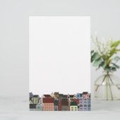 Dorf-Panorama Briefpapier (Stehend Vorderseite)