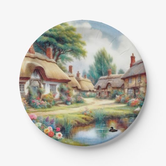 Dorf Pappteller (Vorderseite)