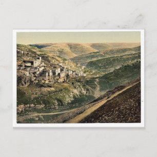 Dorf Siloam, Jerusalem, Heiliges Land Seltenes Fot Postkarte