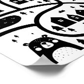 Dorf | Skandinavisches Kinderzimmer Poster (Ecke)