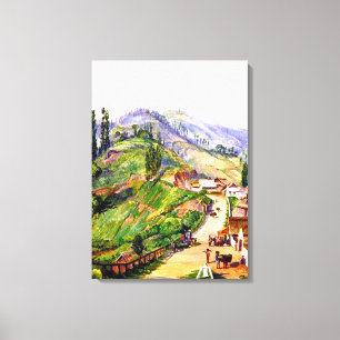 Dorf Tosari, Java, 1876 Malerei Leinwanddruck