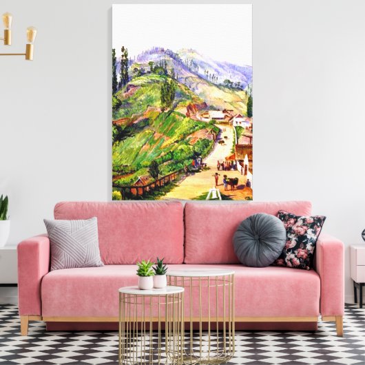 Dorf Tosari, Java, 1876 Malerei Leinwanddruck (Insitu (Wohnzimmer))