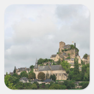 Dorf Turenne in Frankreich Quadratischer Aufkleber