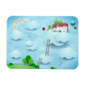 Dorf über den Wolken Magnet (Horizontal)
