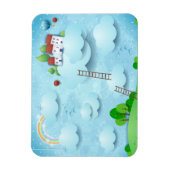 Dorf über den Wolken Magnet (Vertikal)