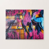 Dorf umgeben von Kirschblüten Puzzle (Horizontal)