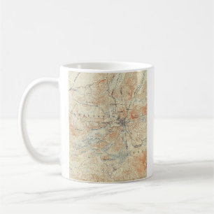 Dorf und Gebiet des Saranac Sees in Adirondacks Kaffeetasse
