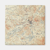 Dorf und Gebiet des Saranac Sees in Adirondacks Magnet (Vorne)