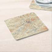 Dorf und Gebiet des Saranac Sees in Adirondacks Rechteckiger Pappuntersetzer (angewinkelt)