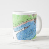 Dorf-Vibes Jumbo-Tasse (Vorderseite Rechts)