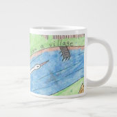 Dorf-Vibes Jumbo-Tasse (Rechts)
