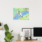 Dorf-Vibes Poster (Heimbüro)