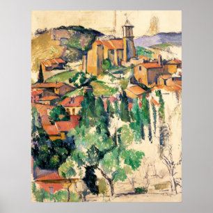 Dorf von Gardanne, Paul Cézanne Poster