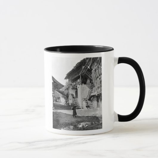 Dorf von Wallis, Anfang des 20. Jahrhunderts Tasse (Rechts)