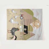 Dorf Wandteppich (Vorderseite (Horizontal))