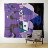 Dorf Wandteppich (Beispiel (Horizontal))