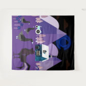 Dorf Wandteppich (Vorderseite (Horizontal))