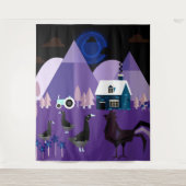 Dorf Wandteppich (Vorderseite)