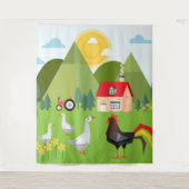 Dorf Wandteppich (Vorderseite)