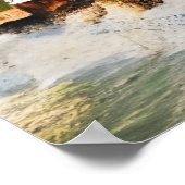 Dorf, Wasser und Ozean | AI Art Poster (Ecke)