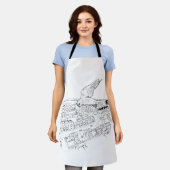 Dorfbild / Skizze Schürze (Getragen)