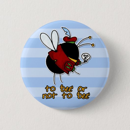 Dörfchenbiene Button (Vorderseite)