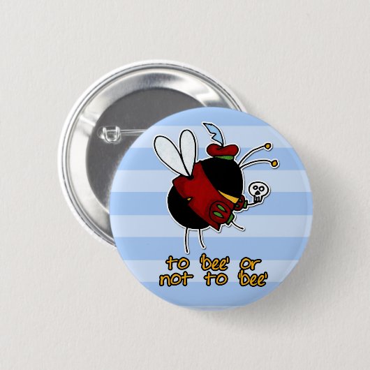 Dörfchenbiene Button (Vorne & Hinten)