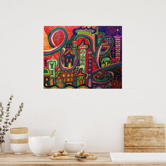 Dörfer meines Lebens Poster (Küche)