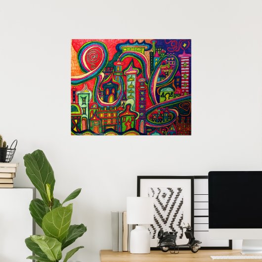 Dörfer meines Lebens Poster (Heimbüro)