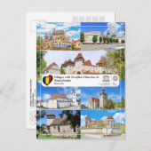 Dörfer mit befestigten Kirchen in Siebenbürgen P Postkarte (Vorne/Hinten)