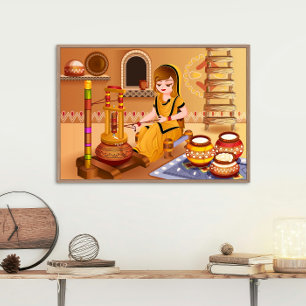 Dorffrauen knurren Butter mit Holzmadhani Poster