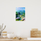 Dorfharmonie, Frühling im Grünen Poster (Küche)