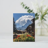 Dorfhäuser Matterhorn und Zermatt, Schweiz Postkarte (Stehend Vorderseite)
