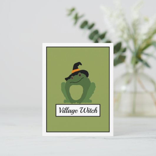 Dorfhexe, Toad Postkarte (Stehend Vorderseite)