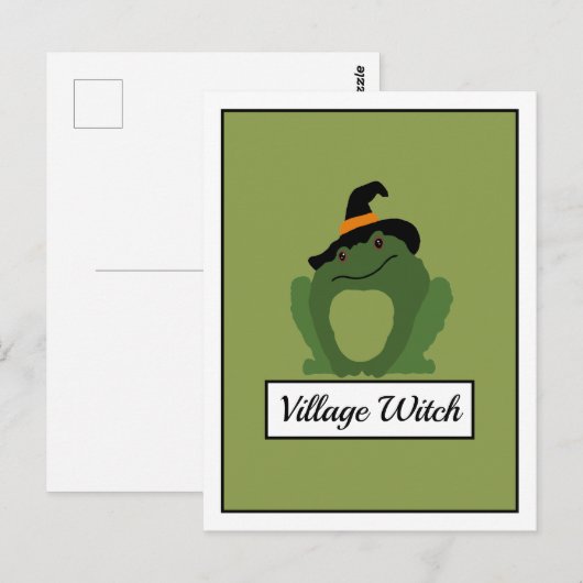 Dorfhexe, Toad Postkarte (Vorne/Hinten)