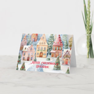 DORFKARTE FÜR GRANDMA BEI CHRISTMAS DANKESKARTE