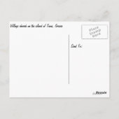 Dorfkirche Tinos Island Postcard Postkarte (Rückseite)