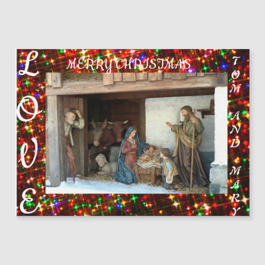 Dorfkrippe Magnetkarte (Vorderseite)