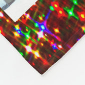 Dorfkrippe unter Canopy mehrfarbige Sterne Fleecedecke (Ecke)