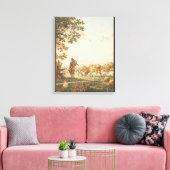 Dorfkunst Zazzle Leinwanddruck (Insitu (Wohnzimmer))