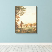 Dorfkunst Zazzle Leinwanddruck (Insitu (Holzboden))