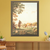 Dorfkunst Zazzle Leinwanddruck (Insitu (Wohnzimmer))