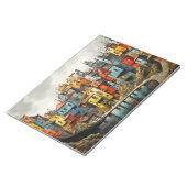 Dorflandschaft Abstrakte Kunst Notizblock (angewinkelt)