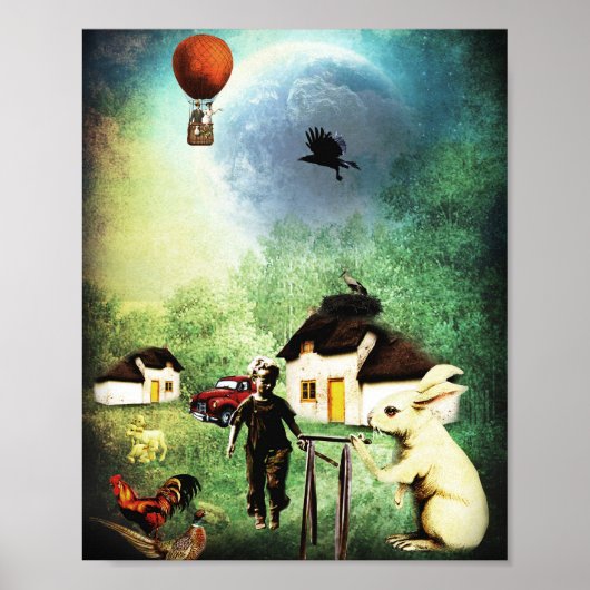 Dorfleben in einem Paralleluniversum Poster (Vorne)