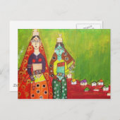 Dorfmädchen Postkarte (Vorne/Hinten)